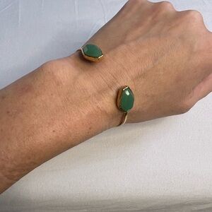 BCBG Green Cuff Bracelet